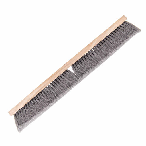 Push Broom - Flagged - 24" - Wood Block - Gray